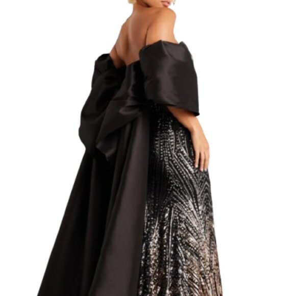 NWT Jovani 38746 Satin Formal Gown Red/Dark Red Size 16 - Picture 3 of 6